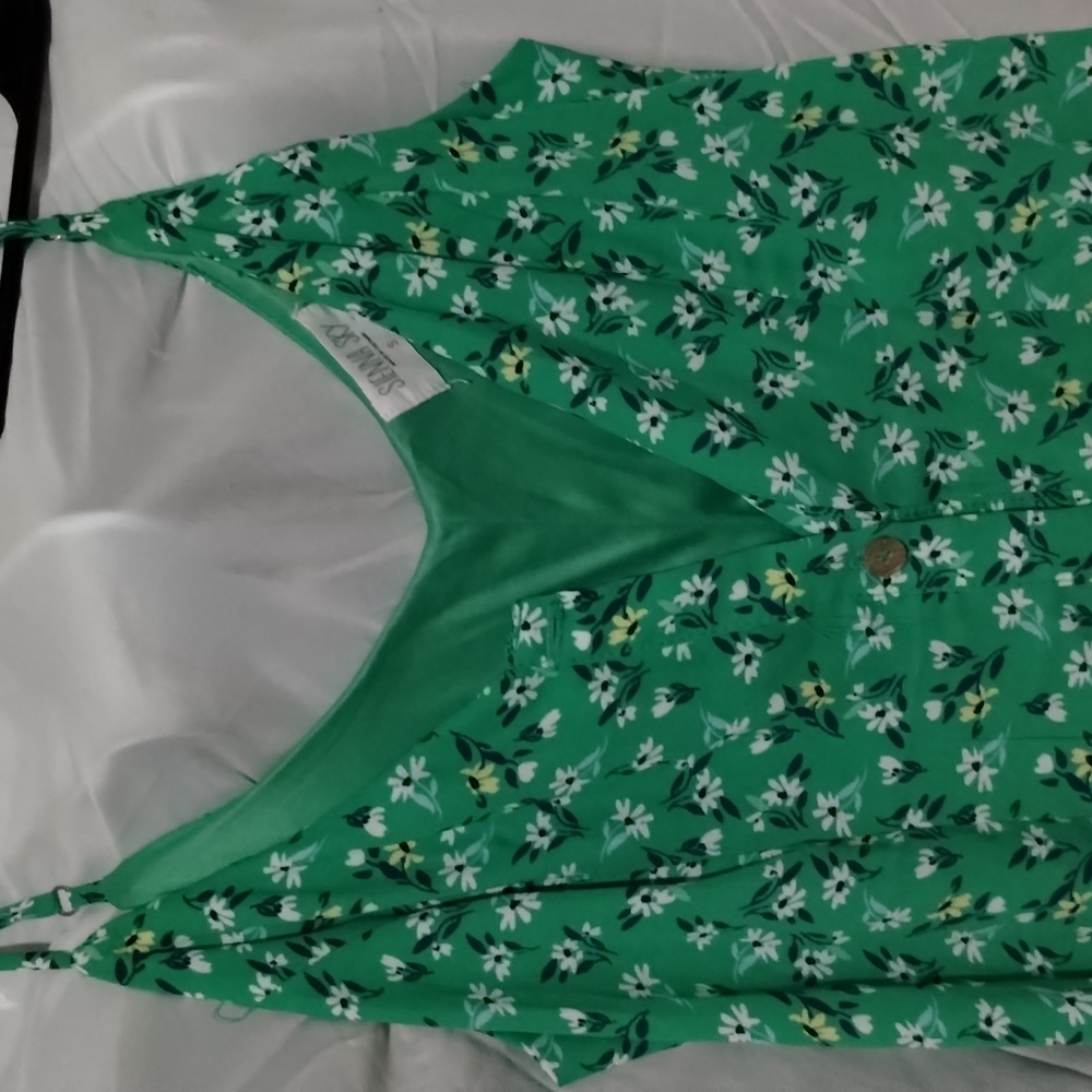 Sienna sky green floral maxi dress